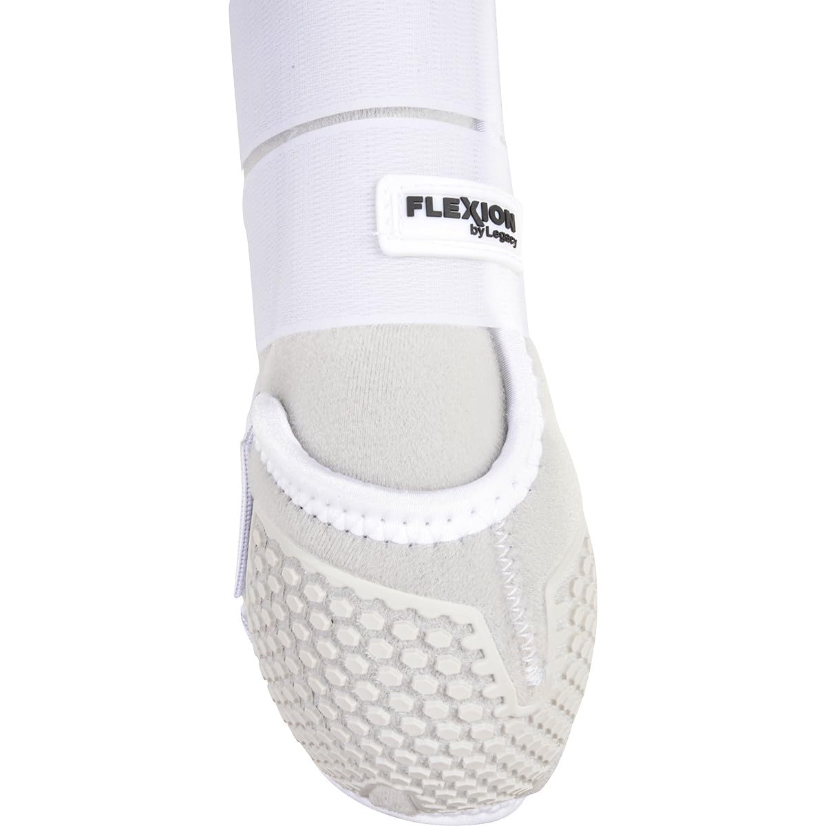 Classic Equine Flexion front boot X-Large size display shows versatile fit for competition