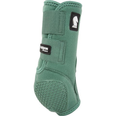 Classic Equine Flexion Legacy2 front spruce boot close-up highlights independent flexion cells