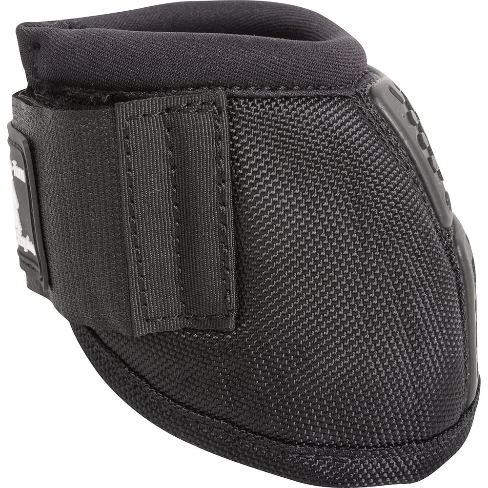 Classic Equine Flexion No-Turn Bell Boots L Black back panel detail demonstrates UV wear resistance and padding.