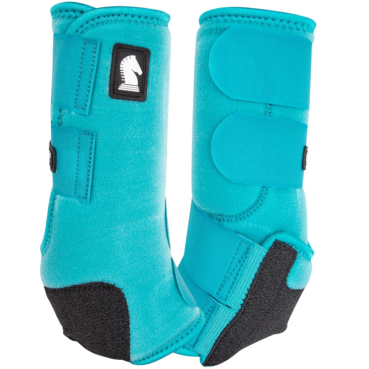 Classic Equine Legacy2 hind aqua large boot for enhanced leg protection during training