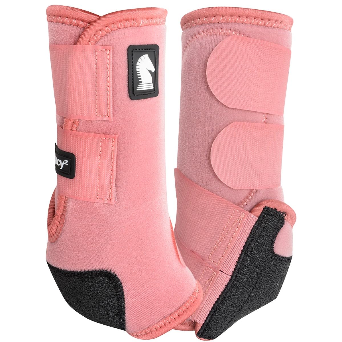 Classic Equine Legacy2 front boot in blush large showing cradle fetlock design for suspensory support