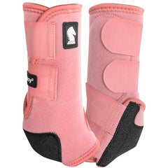 Classic Equine Legacy2 front boot in blush large showing cradle fetlock design for suspensory support