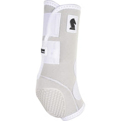 Classic Equine Flexion hind boot mounted on horse emphasizes natural mobility