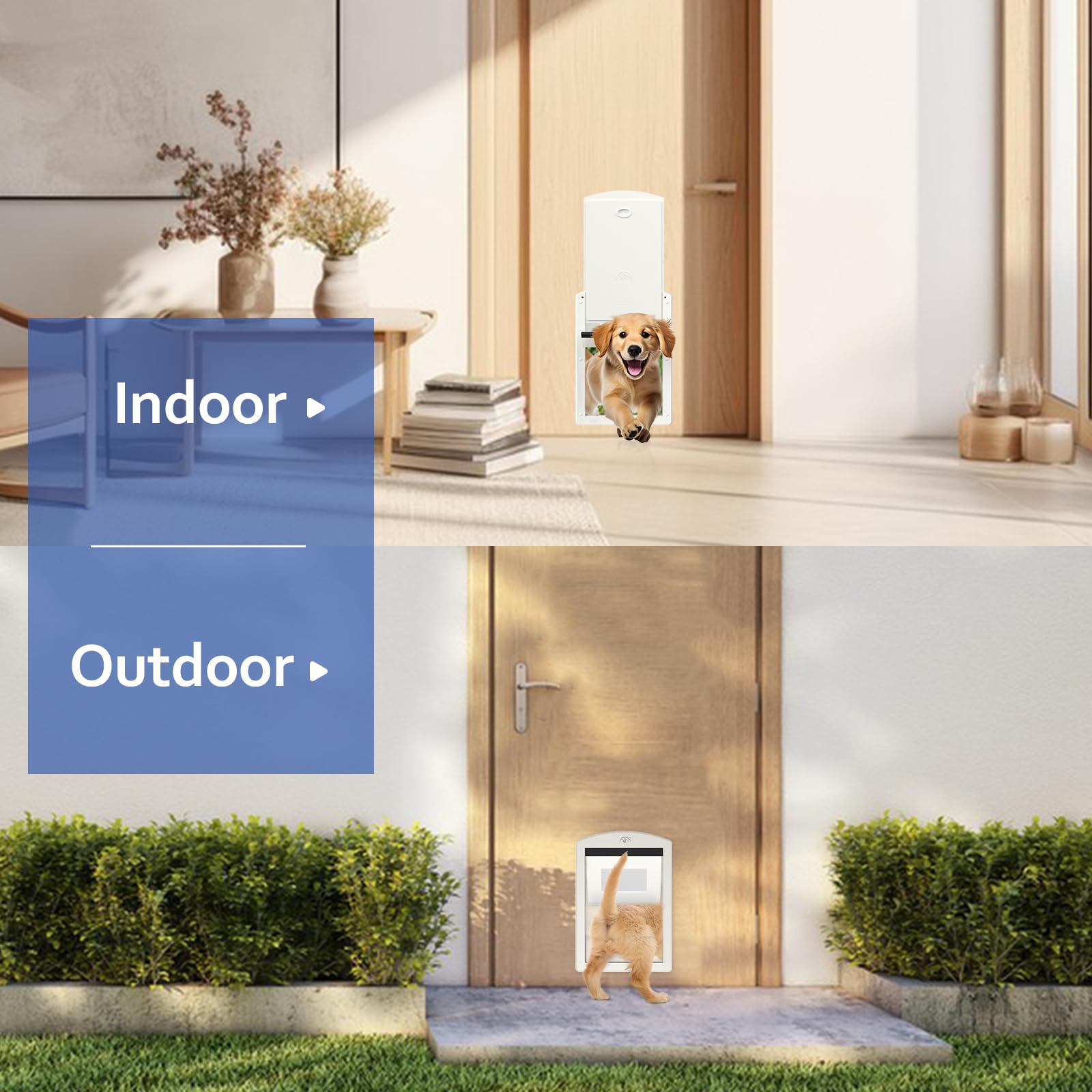 Classicmacher large dog door install template guides clean cut for installation.