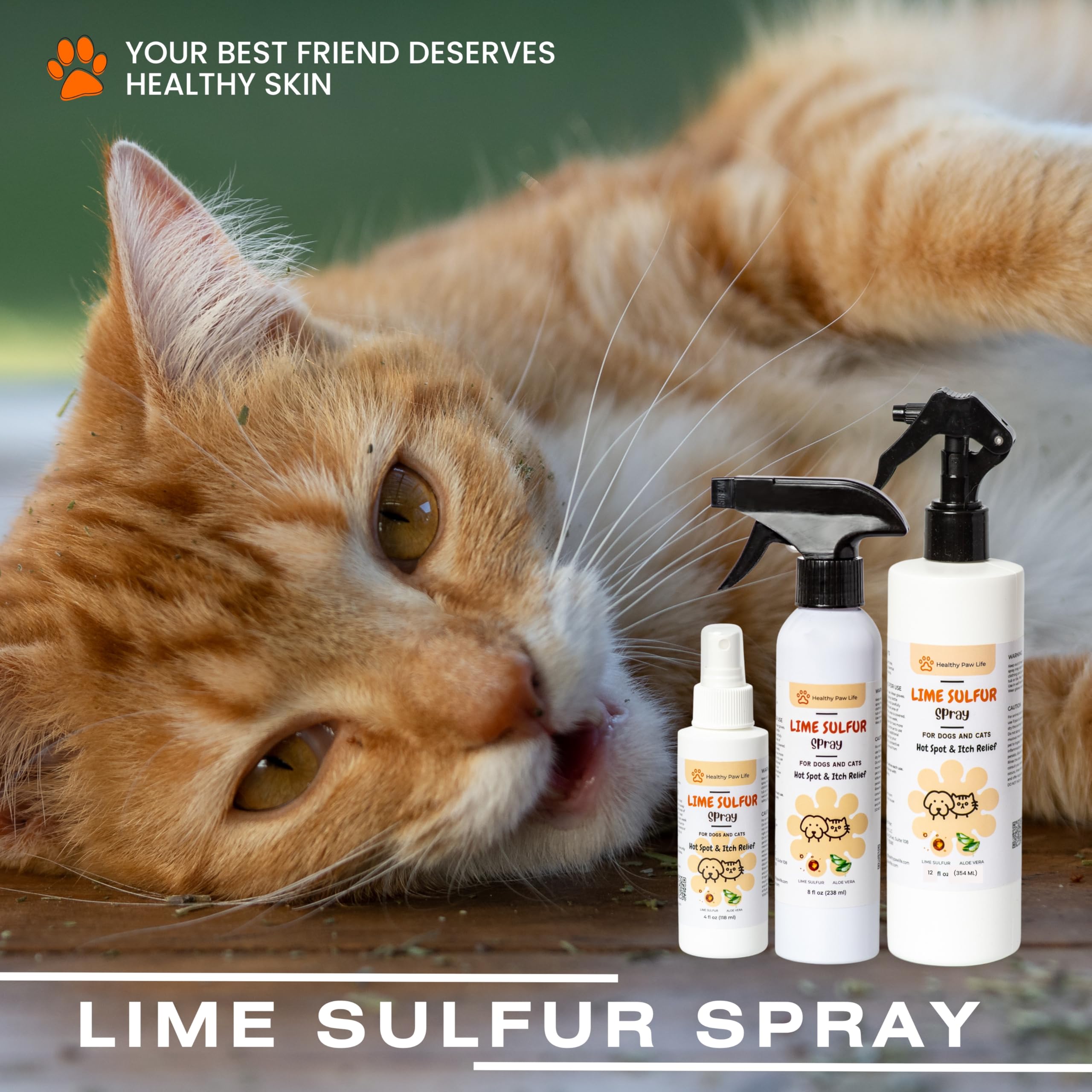 Classic's Lime Sulfur Dip ingredients include calcium and Aloe Vera for skin moisture.