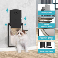 ClawJaw cat door weatherproof frame emphasizes durable, long-lasting exterior performance.