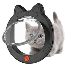ClawJaw pet door frame demonstrates a sturdy 10x10 opening for versatile interior/exterior use.