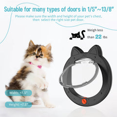 ClawJaw transparent flap helps pets see ahead for confident navigation.