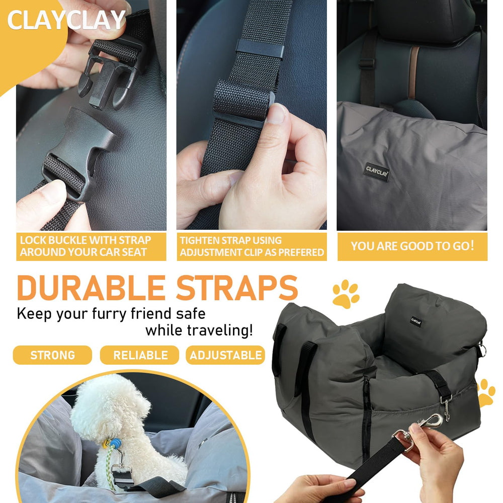 CLAYCLAY foldable portable dog seat for on-the-go trips