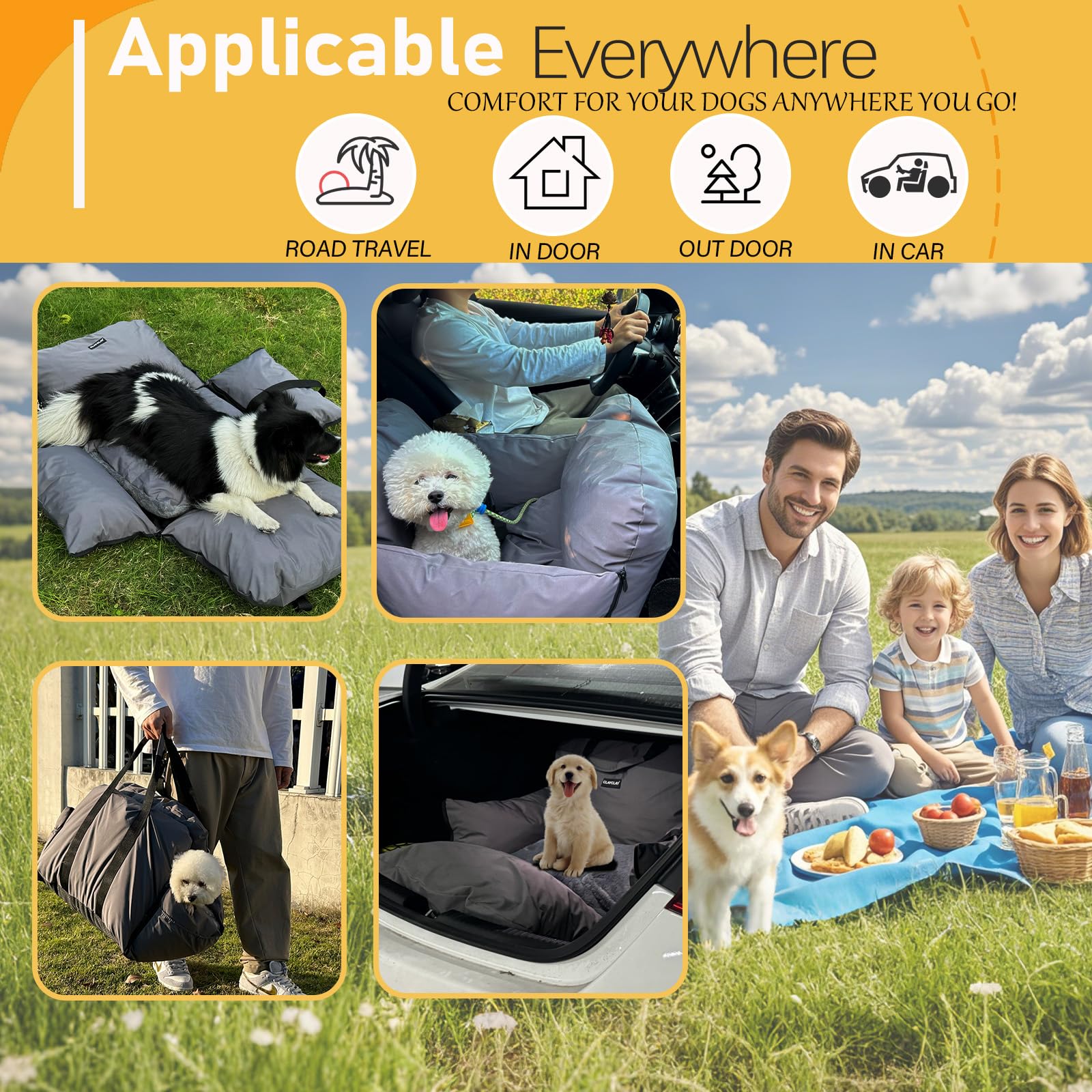 CLAYCLAY storage pockets keep treats and toys within reach