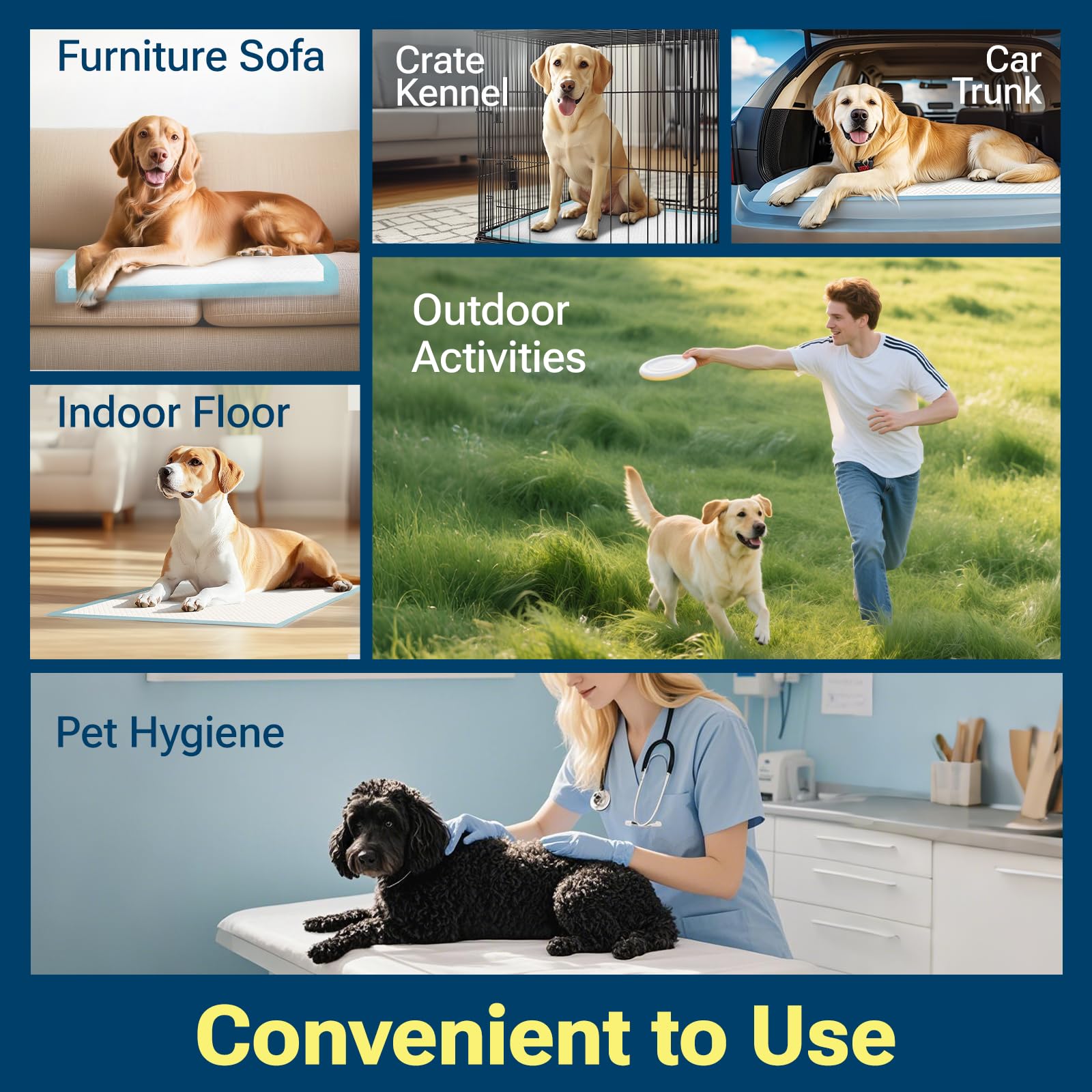 CLEAN SPACES extra-large puppy pads 50-count pack for a convenient bulk option