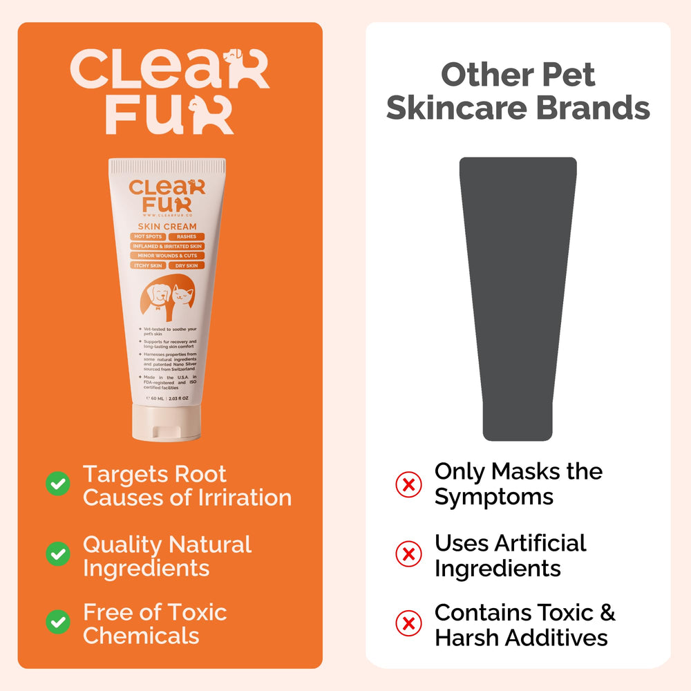 ClearFur lick-resistant-formula-bottle reduces licking risk during application.