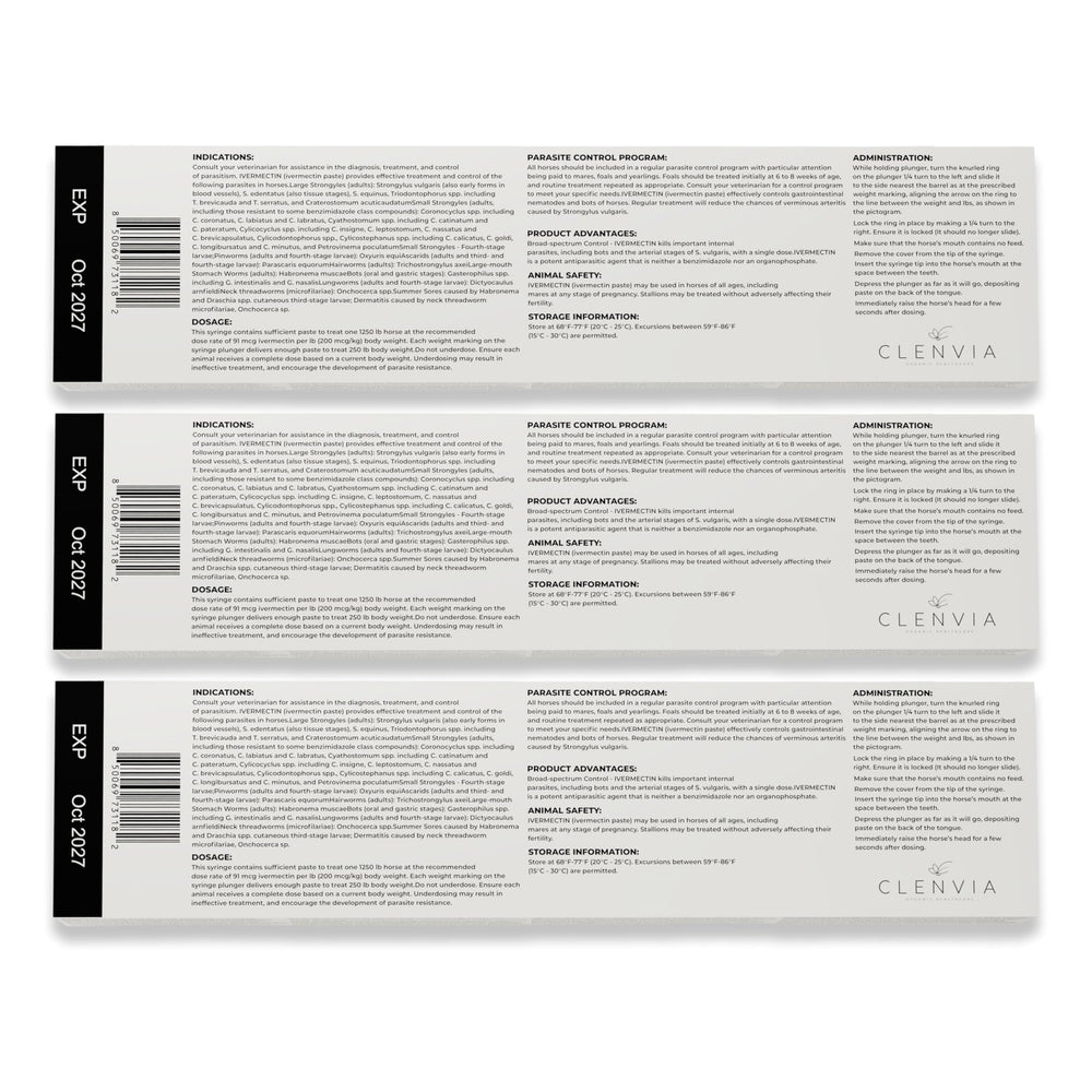 CLENVIA clear weight markings aid accurate dosing.