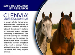 CLENVIA horse stable care packaging shows ready-to-use four-pack.