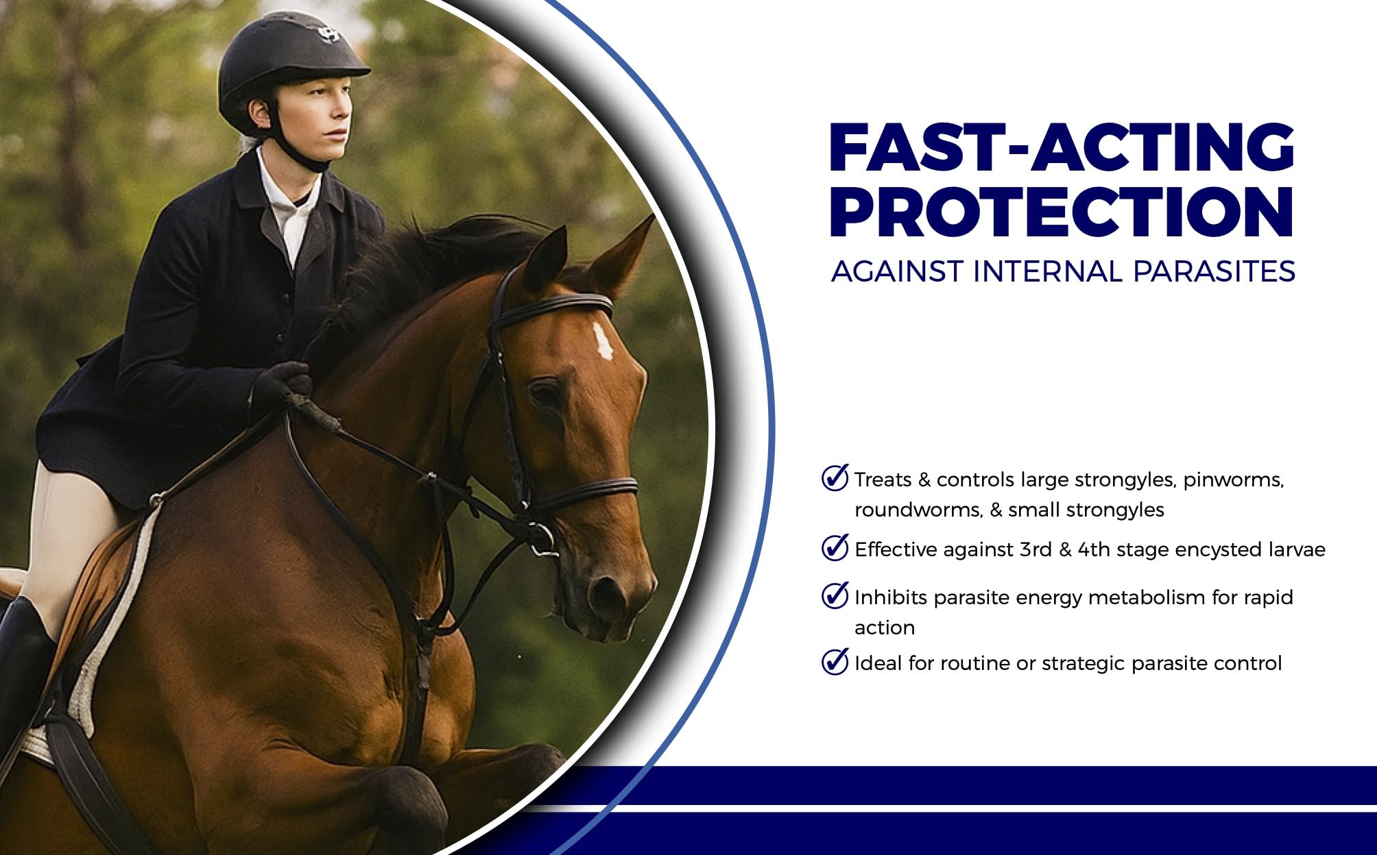 CLENVIA smooth oral paste application aids stress-free deworming.
