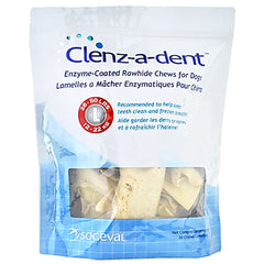 CLENZ-A-DENT rawhide chews for dogs large image promote dental hygiene between vet visits