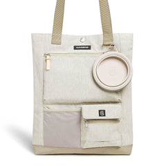 Cleverpup Park Pack tote front view showing eight-pocket organization for easy park trips.