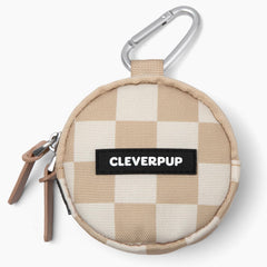 Cleverpup Snackpack dual pockets open for dry and high-value treat separation.