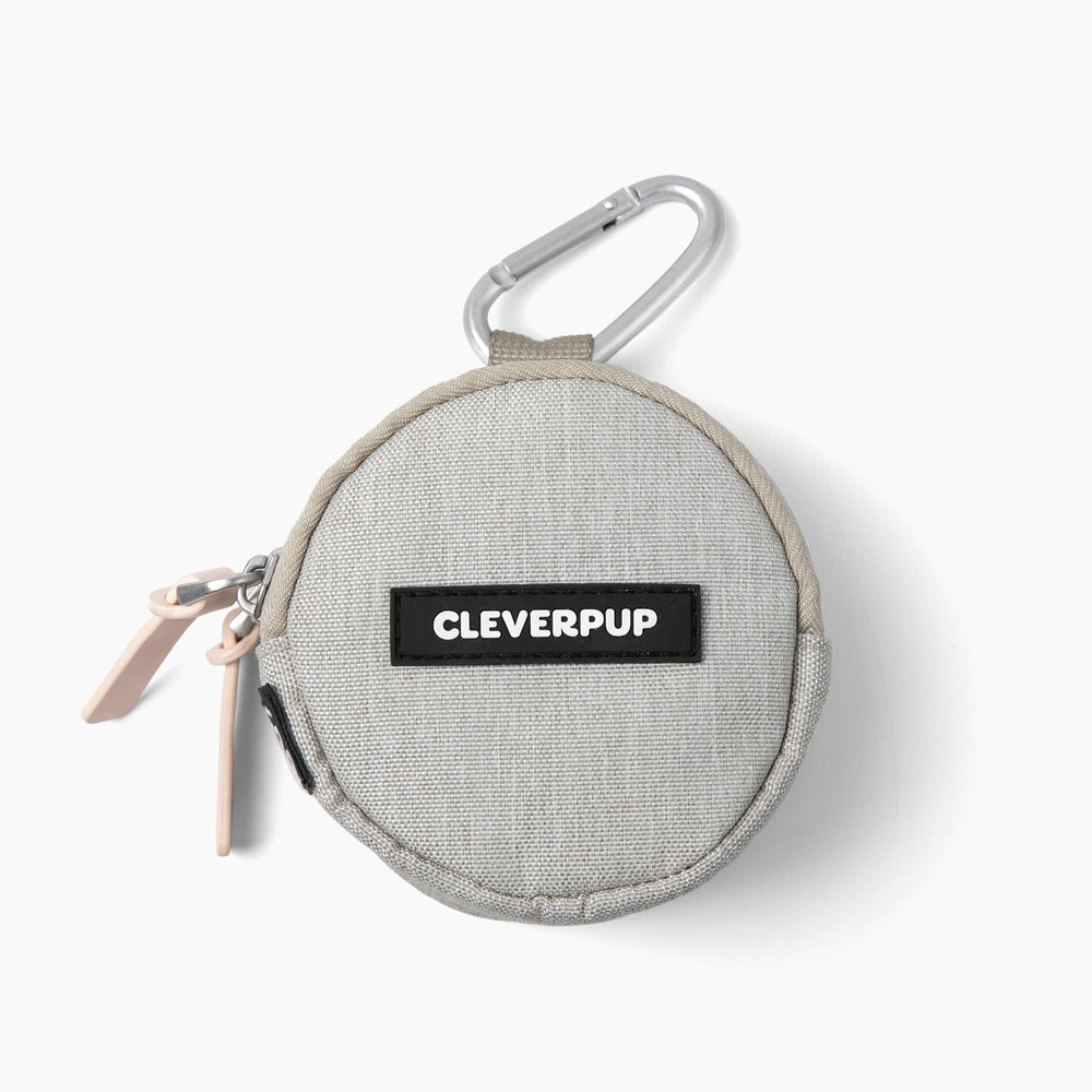Cleverpup Snackpack with two pockets for dry or wet treats on walks.