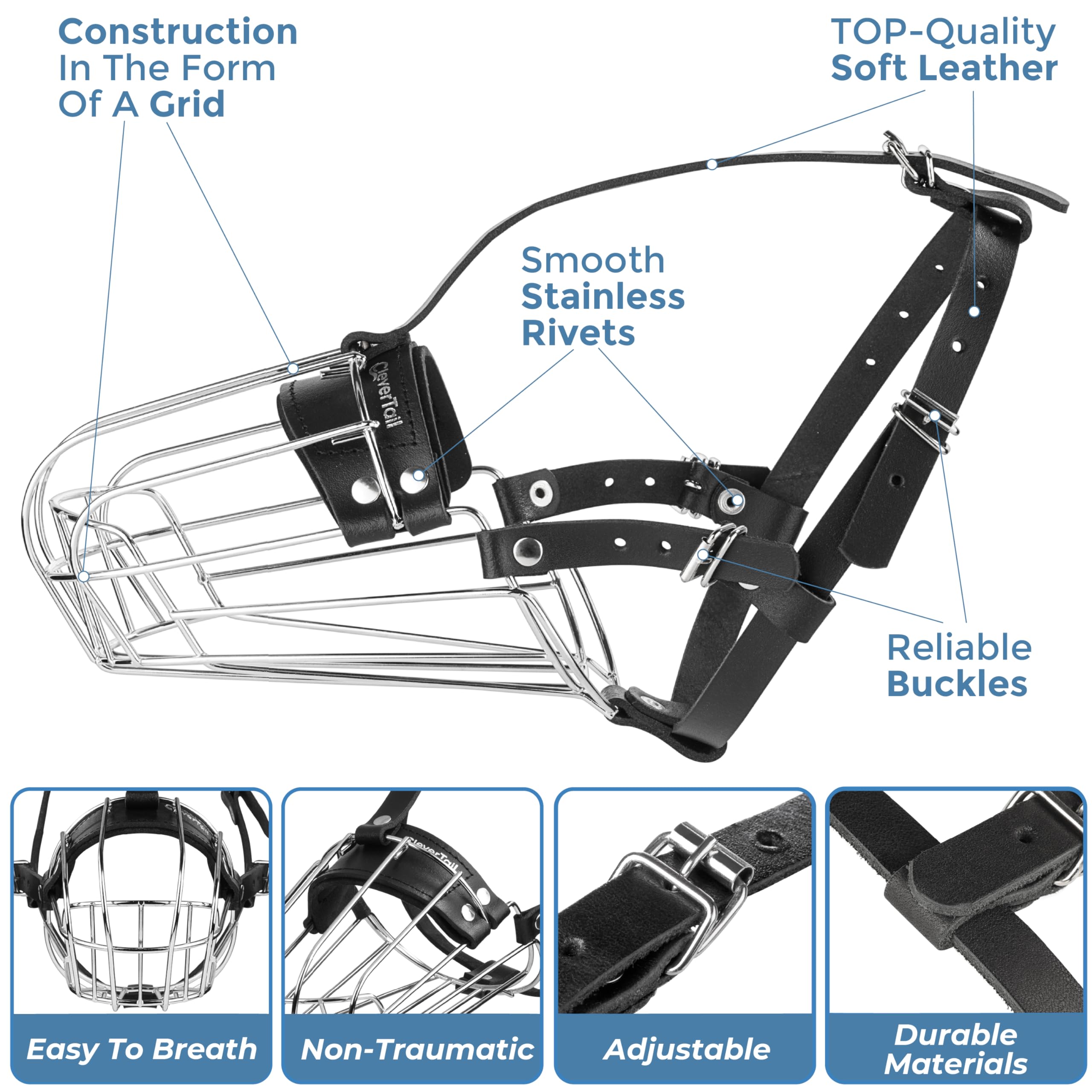 CleverTail durable steel-basket assembly highlights safe, breathable design during vet visits