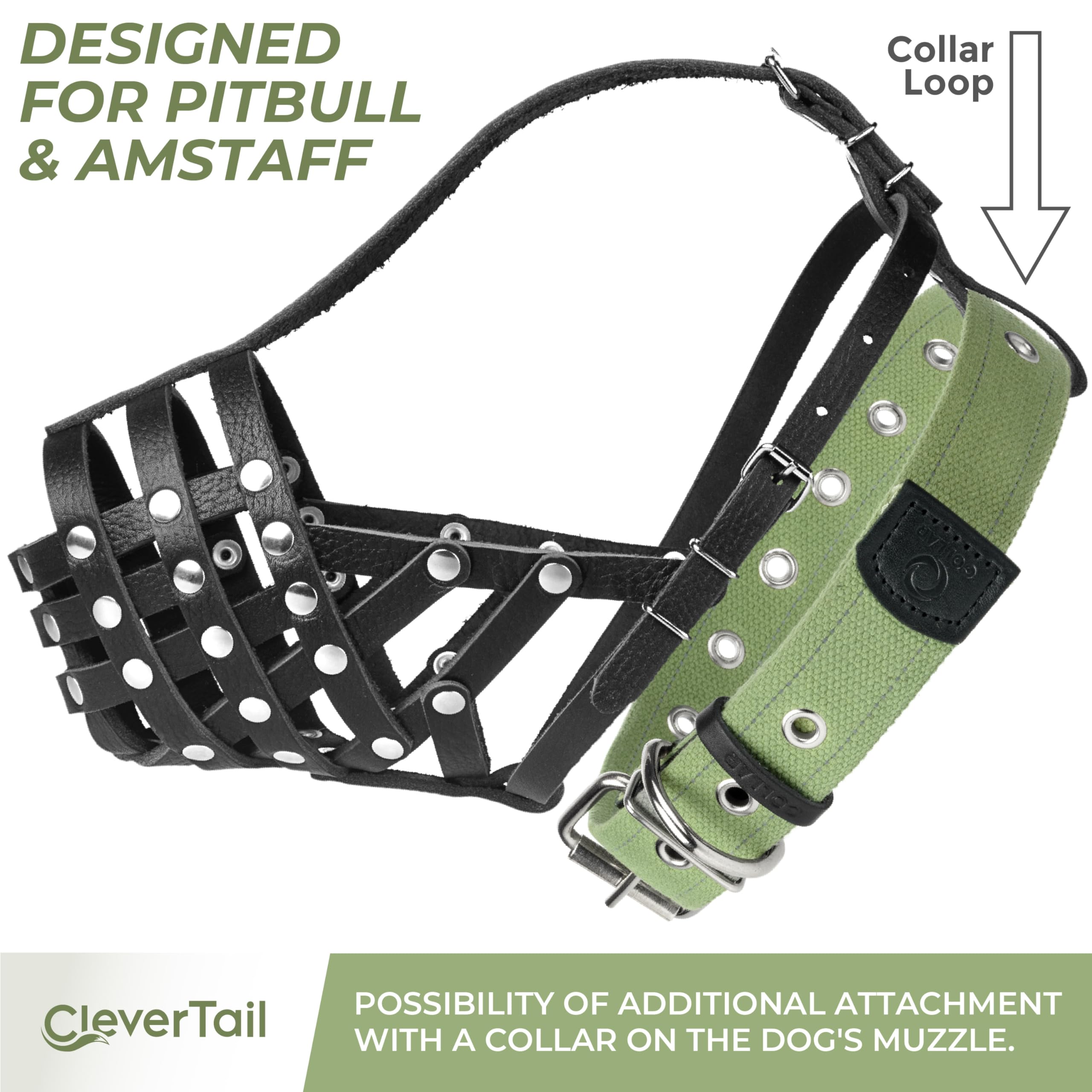 CleverTail muzzle durable materials for long-lasting protection