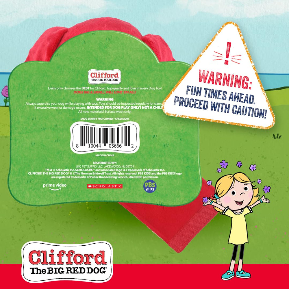 Clifford Snug Snuffy is built durable for chunky puppies and lively chewers