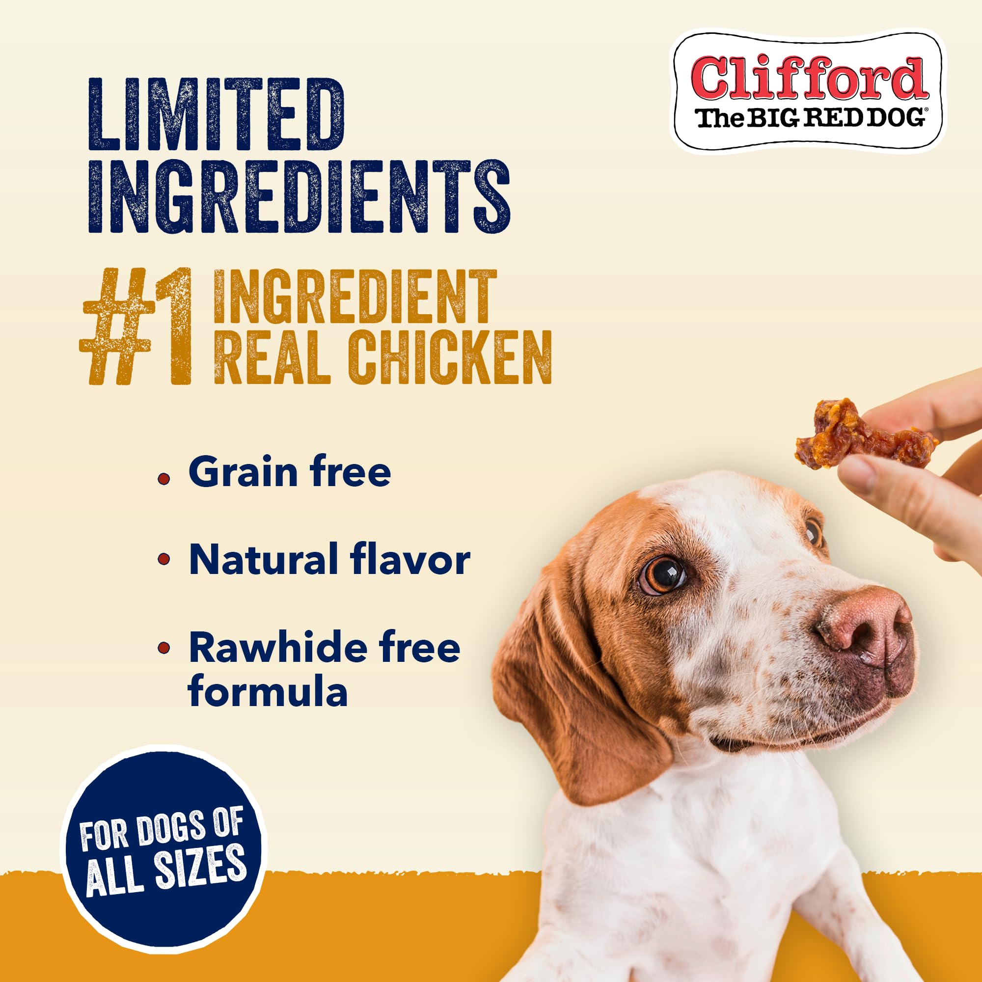 Clifford soft-training-treats training-variety-snacks close-up showcases rewards for every routine