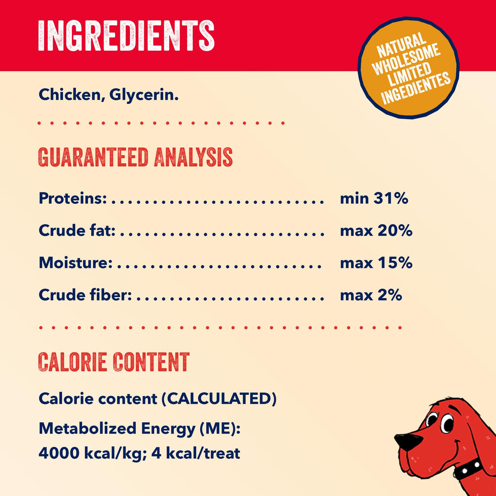 Clifford soft-training-treats 20oz-pack-shot displays generous daily training supply