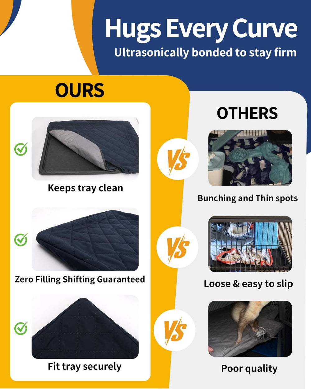 C-LIGHT TPU backing anti-leak layer for odor control and tray protection.