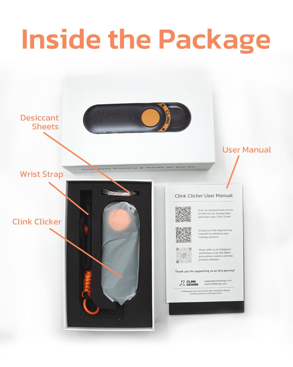 Clink Design easy-to-clean-material simplifies post-workout cleanup.