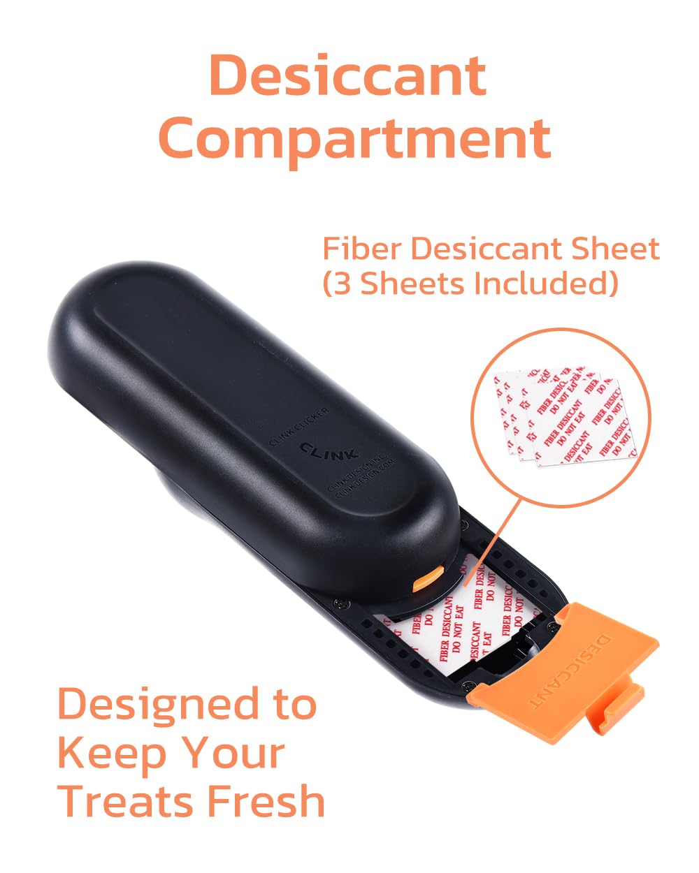 Clink Design slide-mechanism for smooth reinforcement and easy use.