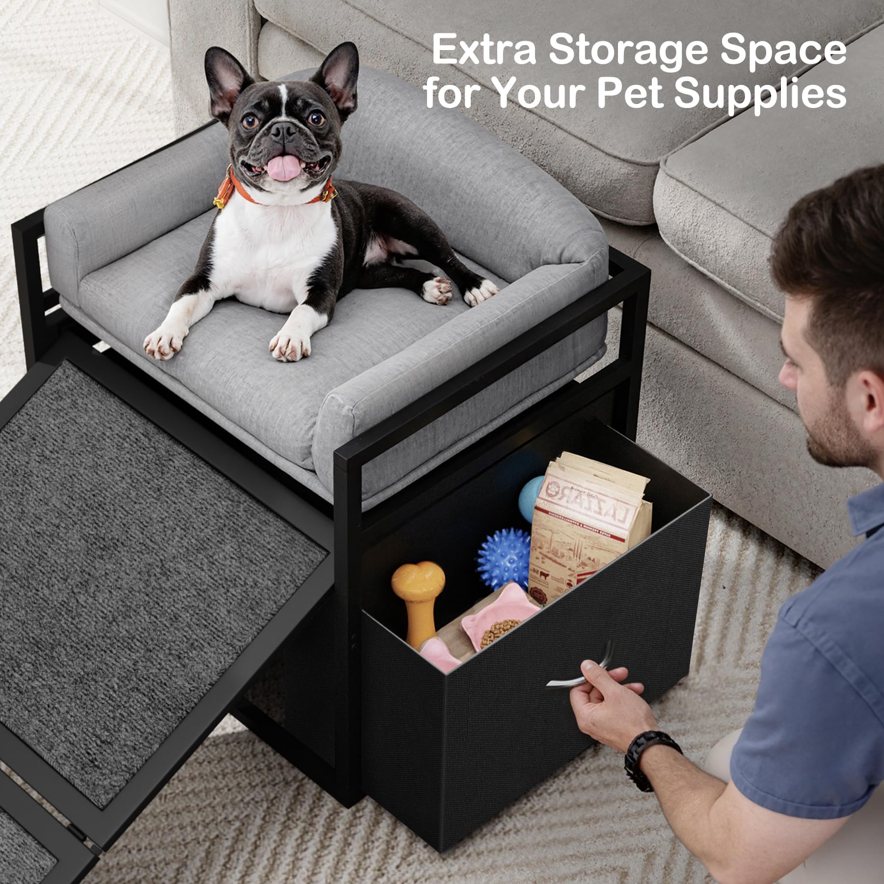 Clioran foldable legs let you store the unit under furniture
