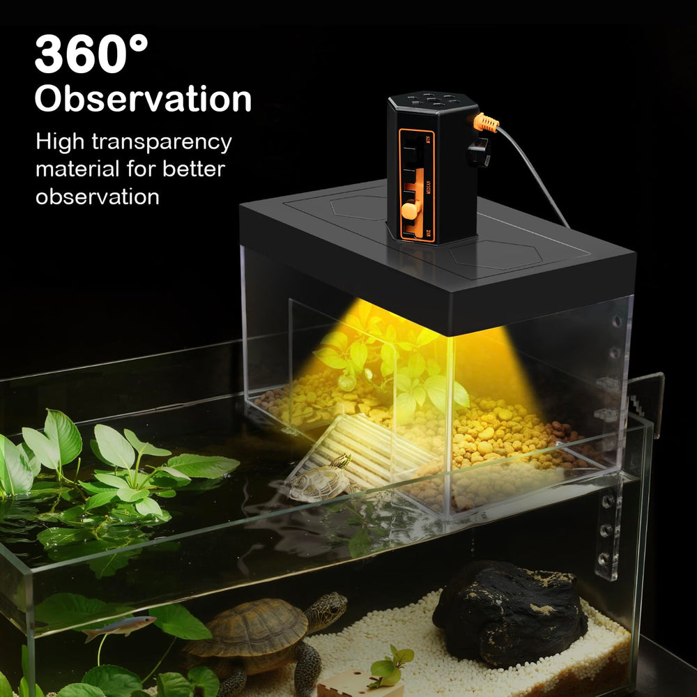 Clioran Turtle Basking Platform clean-water-maintenance supports clearer tank water.