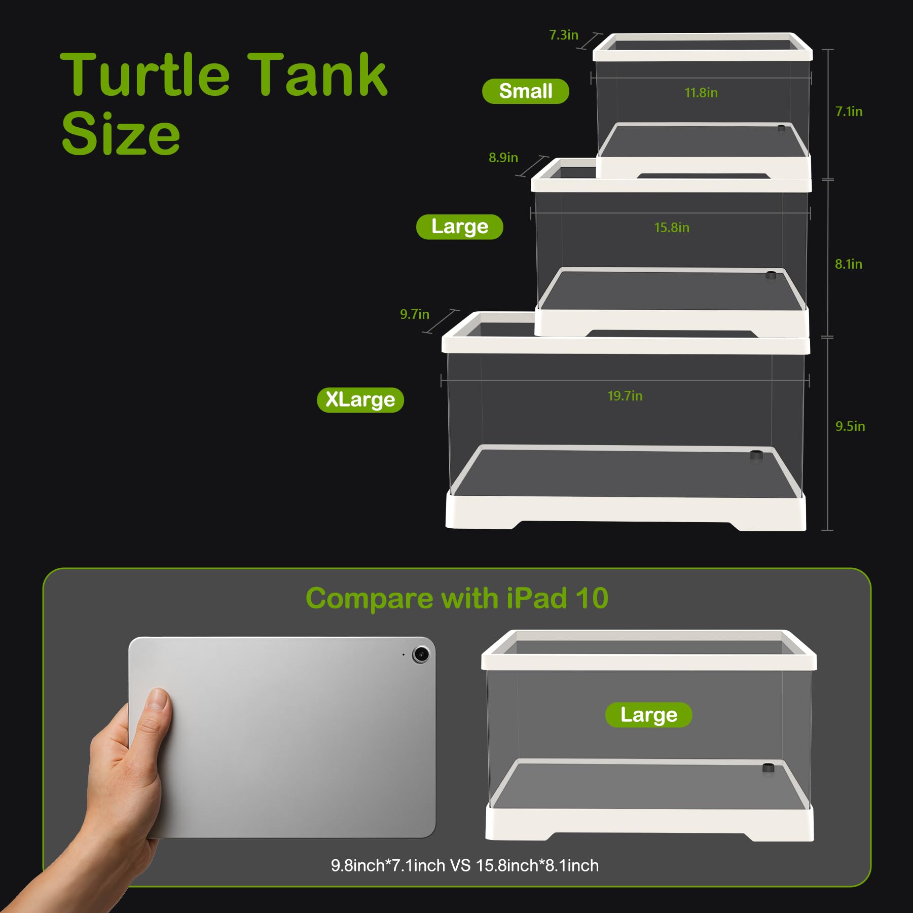 Clioran Turtle Tank Kit UVB light provides targeted heat for daily activity and growth.
