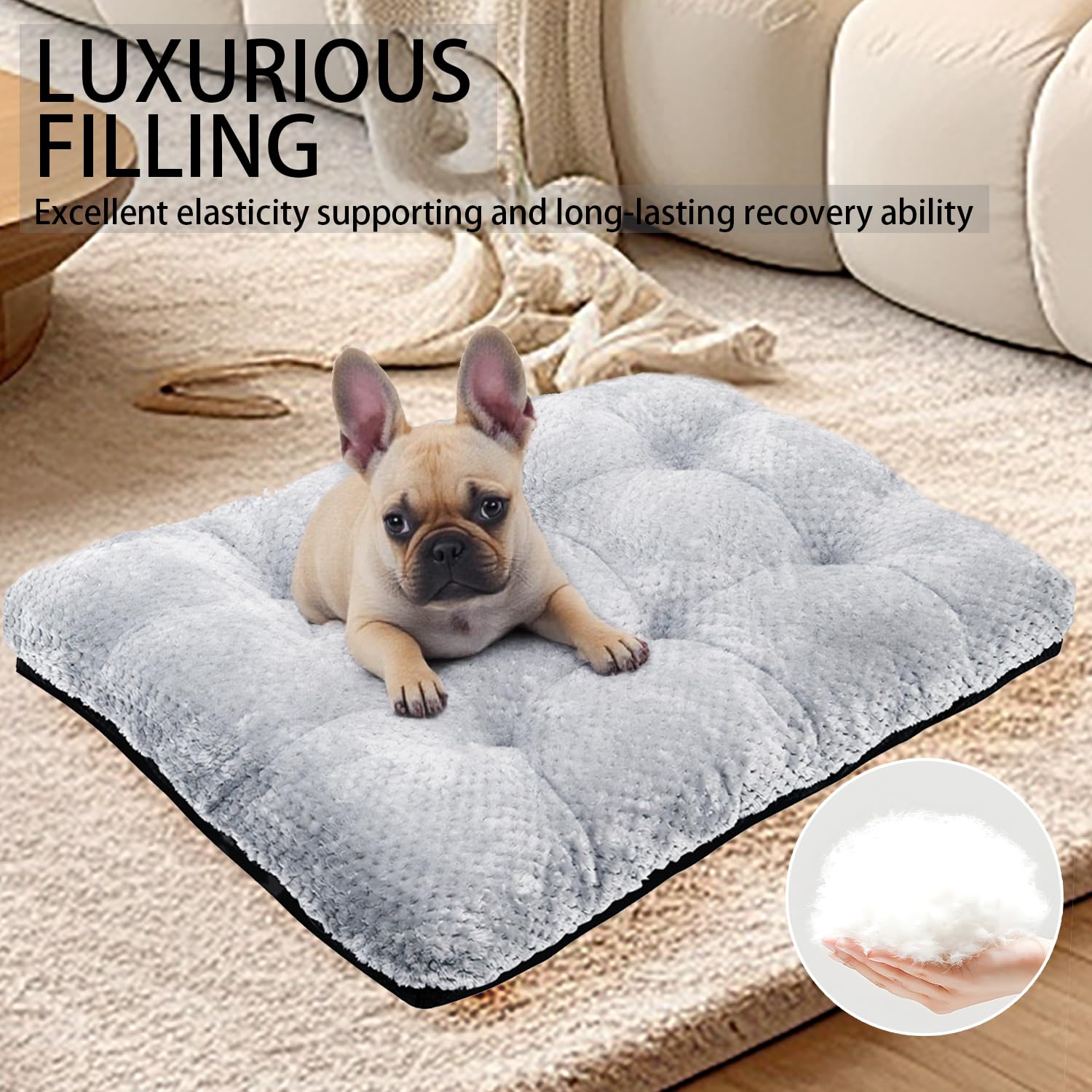 CLKHOWL dog bed-machine-washable design makes cleaning easy.