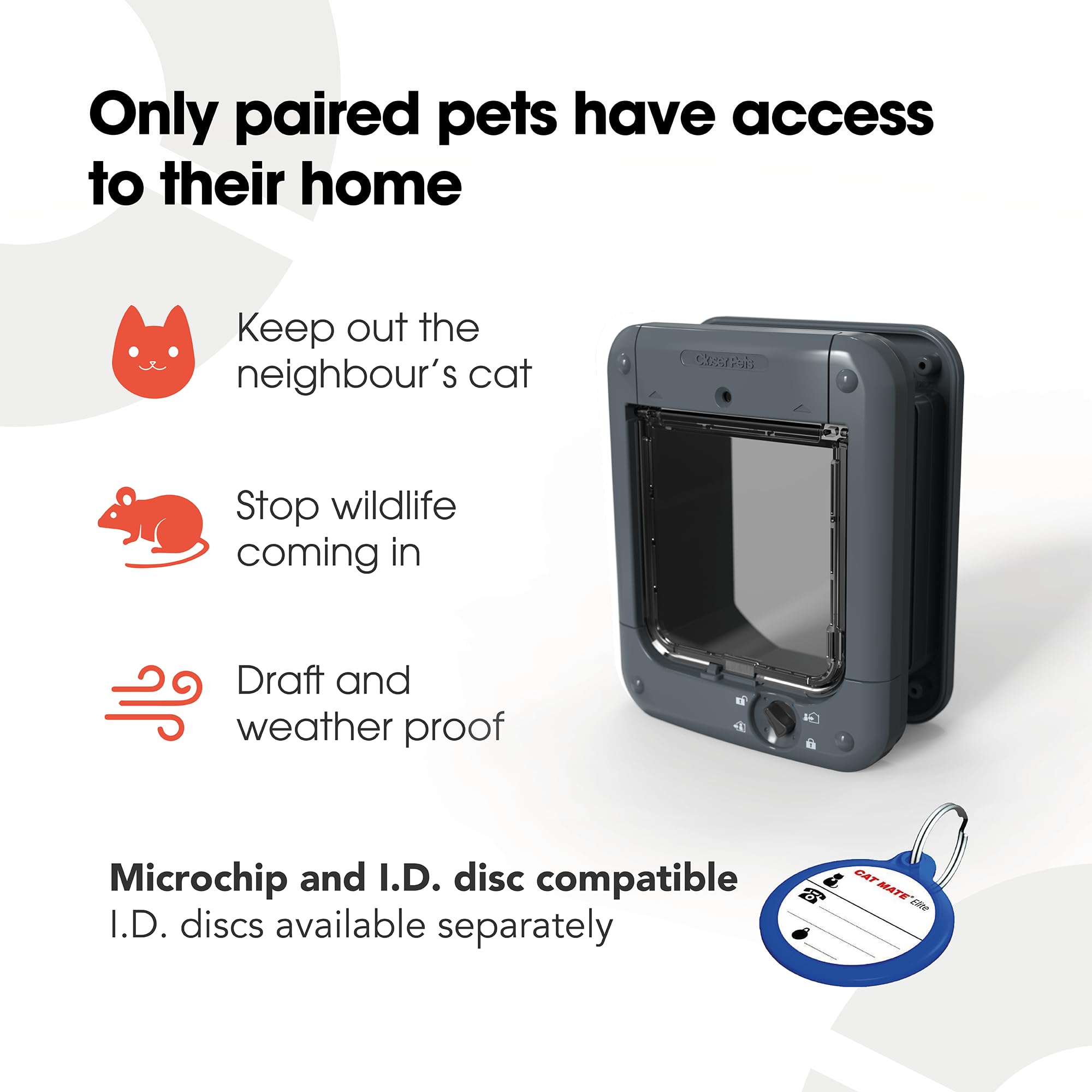 Closer Pets Cat Flap magnetic closure demonstrates quiet operation