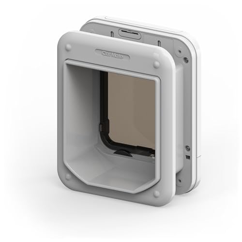 Closer Pets Cat Mate flap silent operation enables discreet pet entry and exit.
