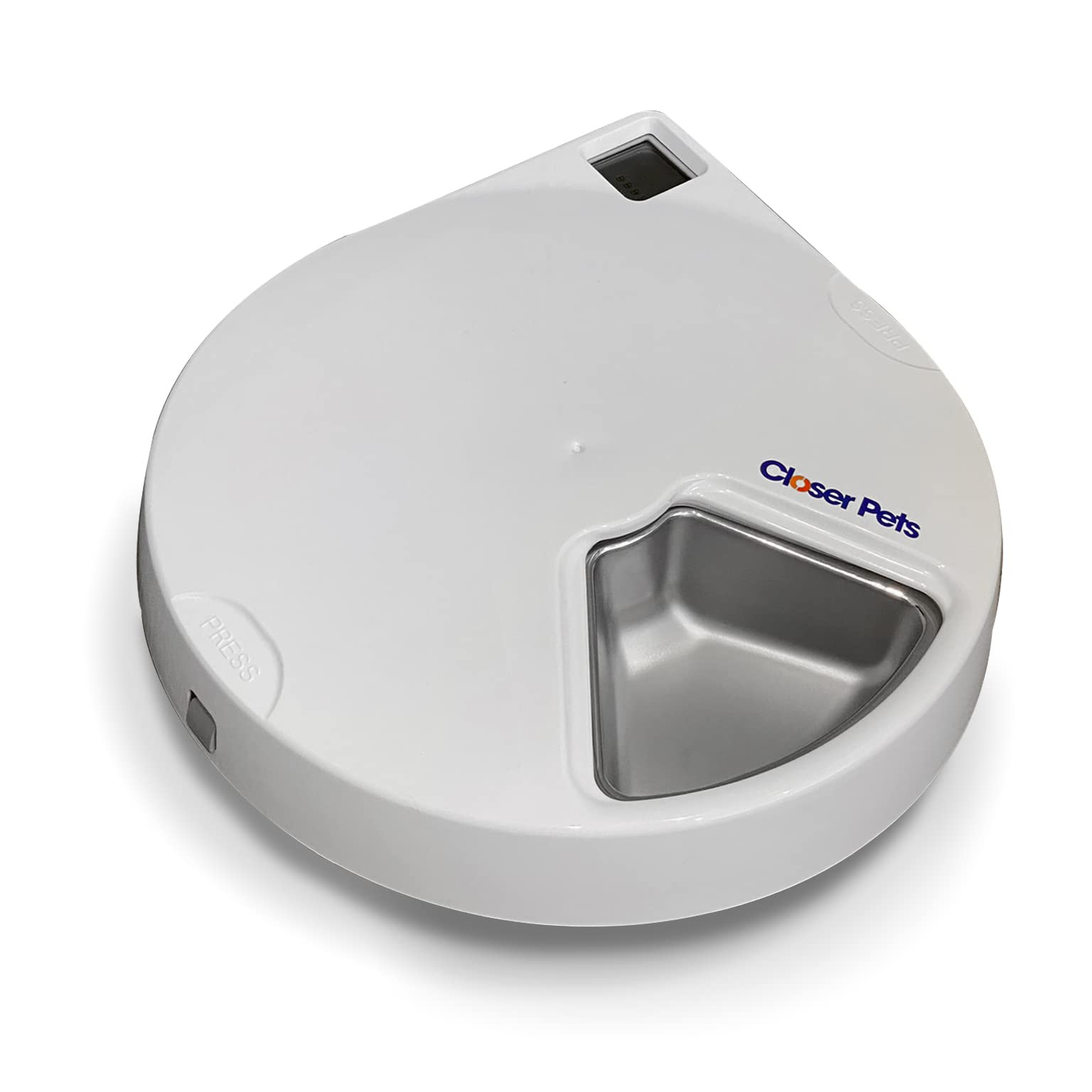 Closer Pets Feeder with stainless steel bowl inserts for durability and easy cleaning.