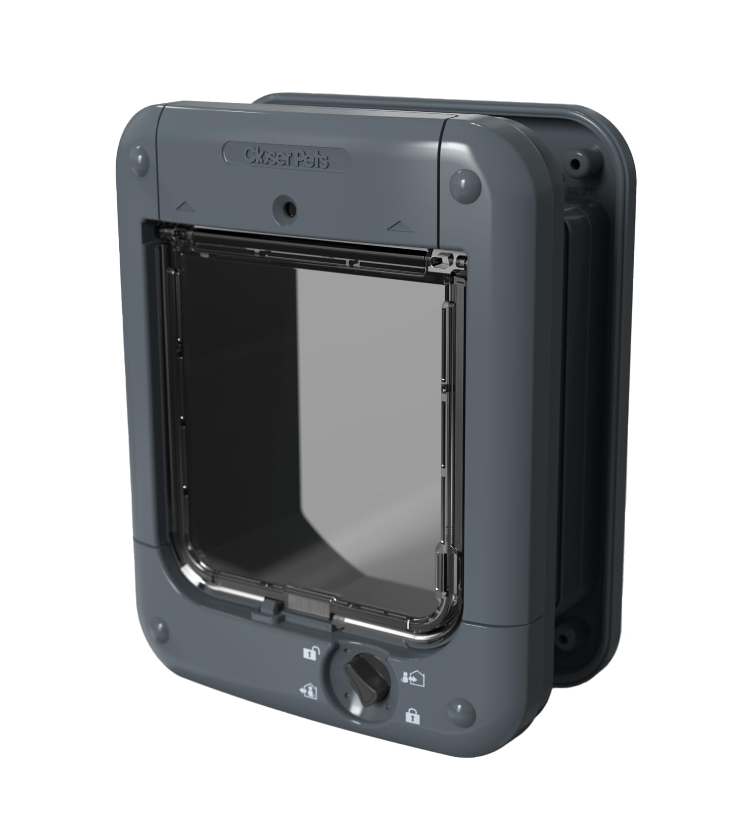 Closer Pets Microchip Activated Cat Flap front view showing secure pet access