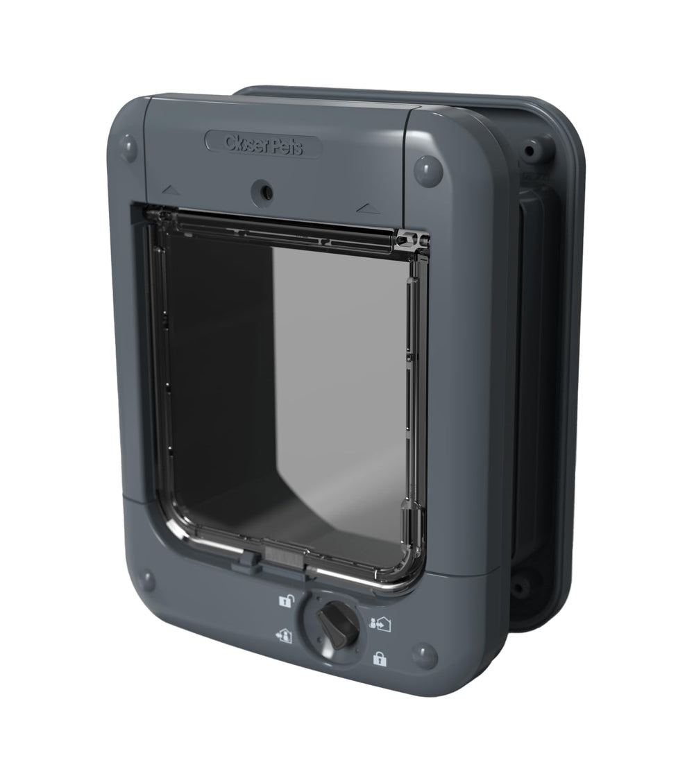Closer Pets Microchip Activated Cat Flap front view showing secure pet access