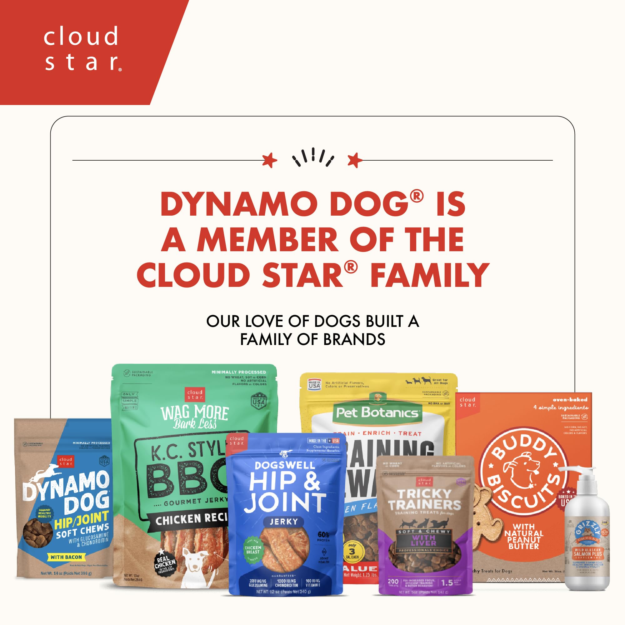 Cloud Star Dynamo Dog Tummy Soft Chews pumpkin-ginger ingredients highlight wholesome formulation