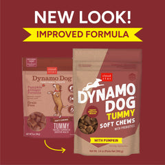 Cloud Star Dynamo Dog Tummy Soft Chews 14 oz pouch emphasizes convenient daily treats