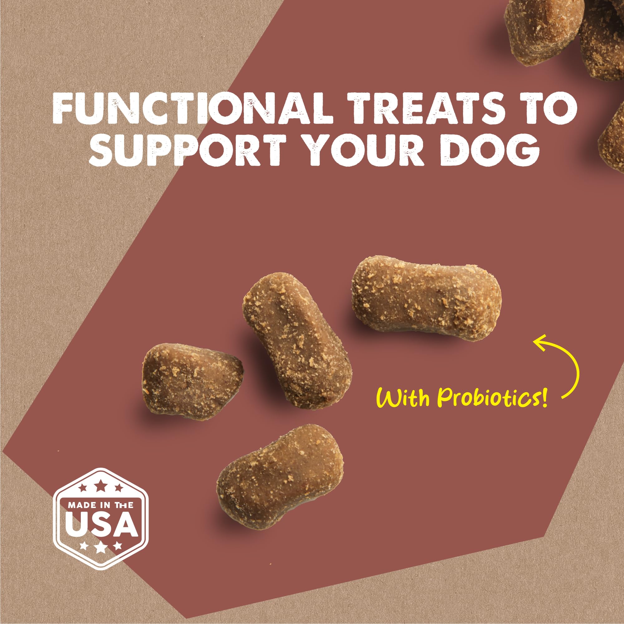 Cloud Star Dynamo Dog Tummy Soft Chews USA-made label communicates quality sourcing