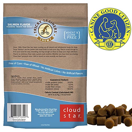 Cloud Star Tricky Trainers liver flavor treats with savory aroma for training rewards.