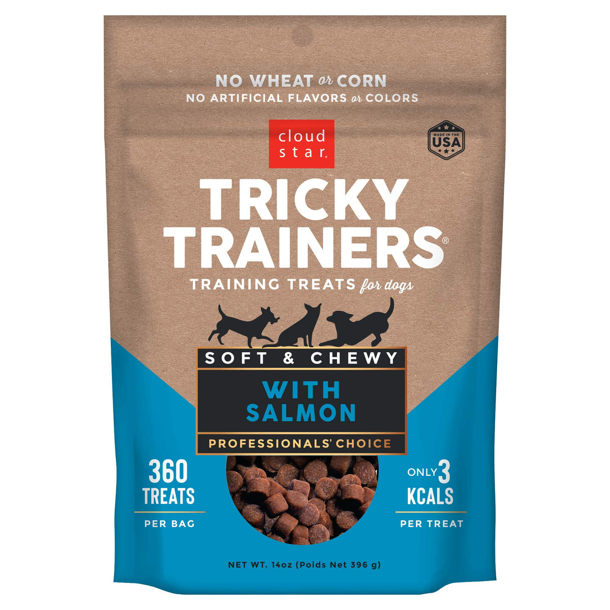 Cloud Star Tricky Trainers packaging shows two bags for training rewards.