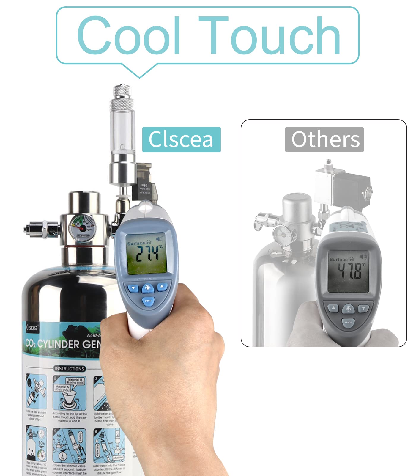 Clscea G700S regulator detail demonstrates reliable gas flow control.