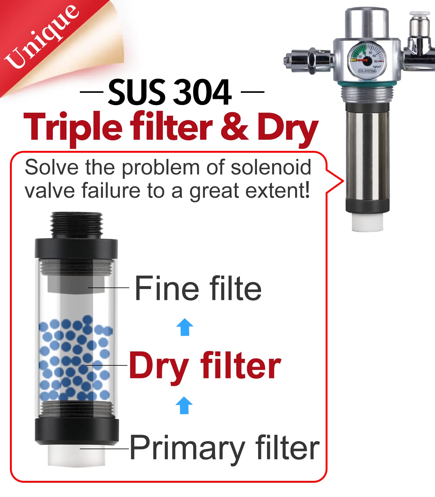 Clscea G700S thick-cylinder bottle features durable SUS304 stainless steel construction.