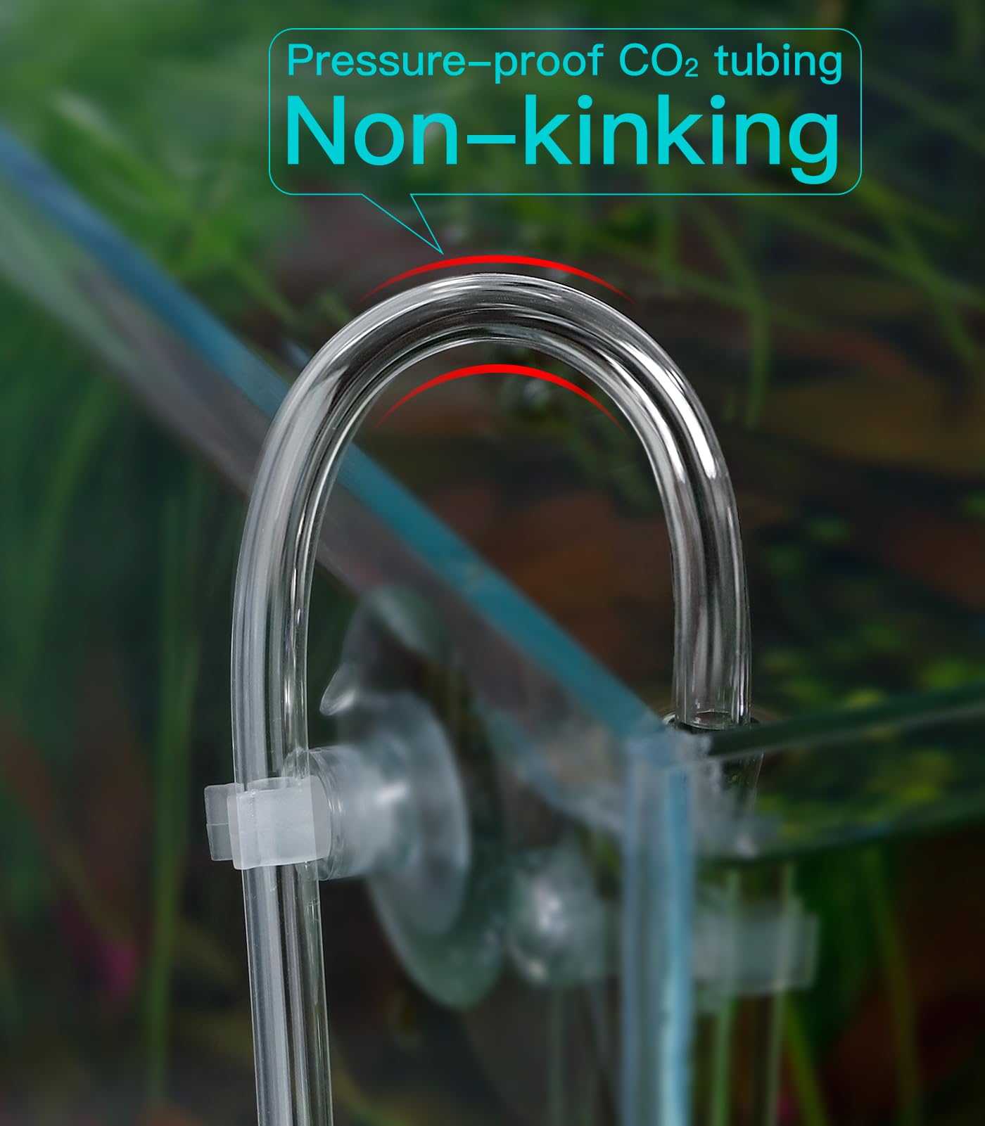 Clscea aquarium CO2 tubing 16-inch tube offers precise routing for CO2 delivery.