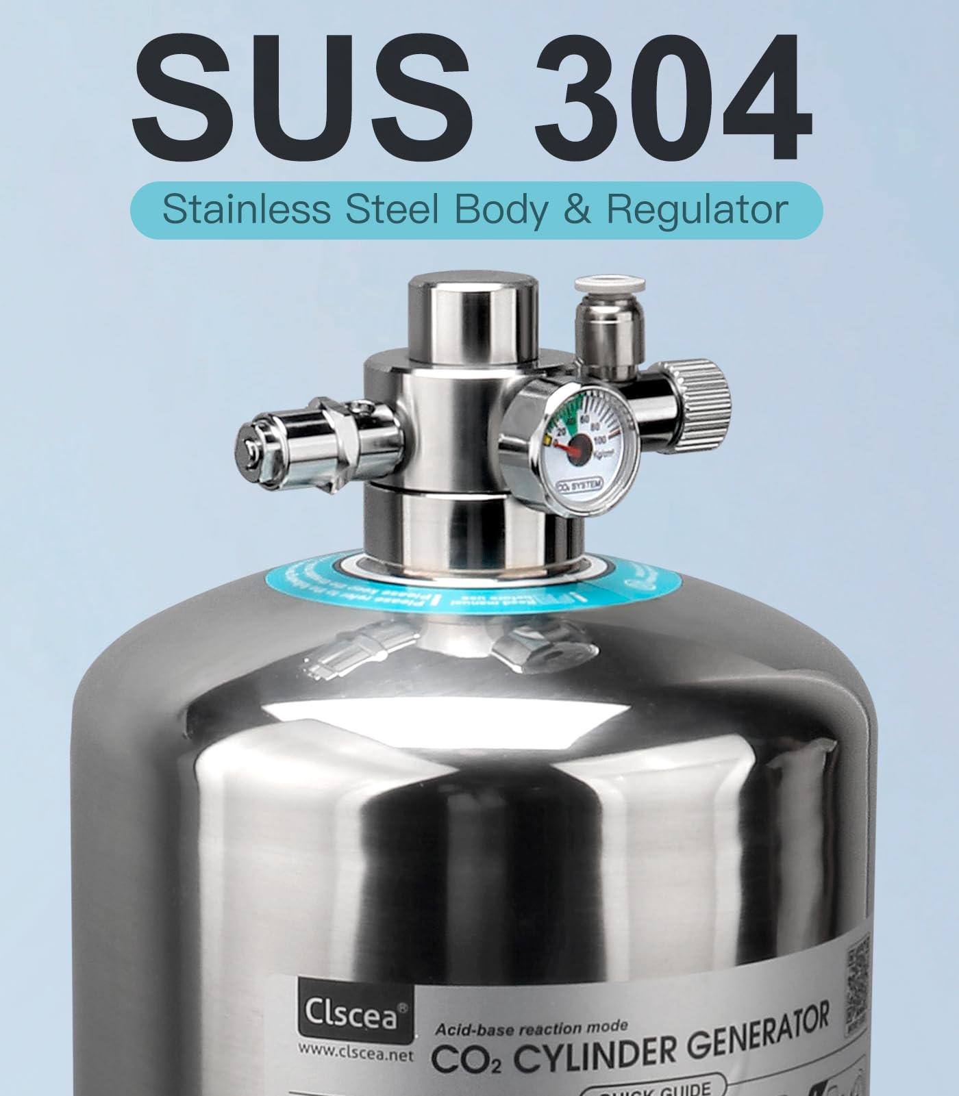 Clscea triple-filter stainless core emphasizing rugged construction and longevity.