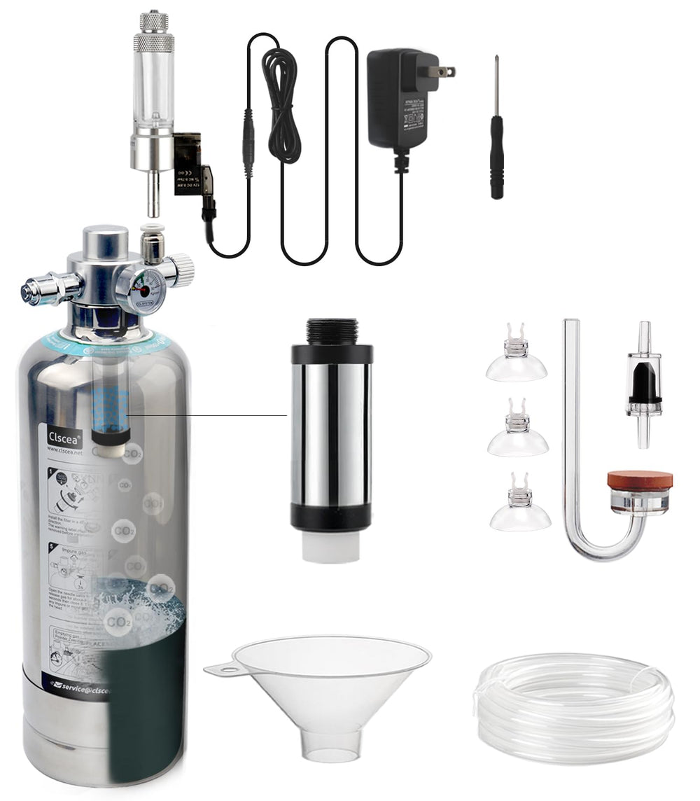Clscea G600mini aquarium CO2 generator tank setup for compact planted tanks.